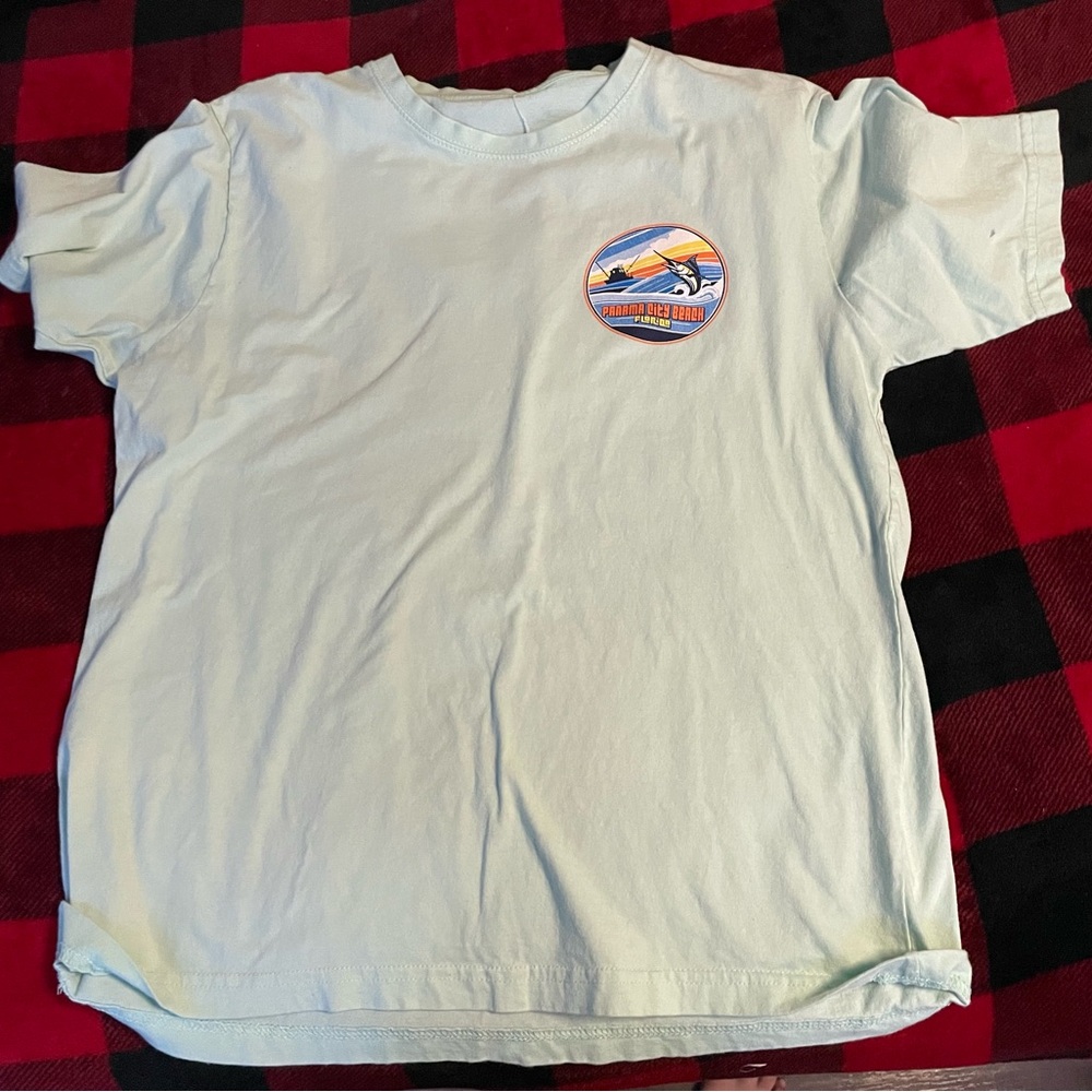 Green fish t shirt